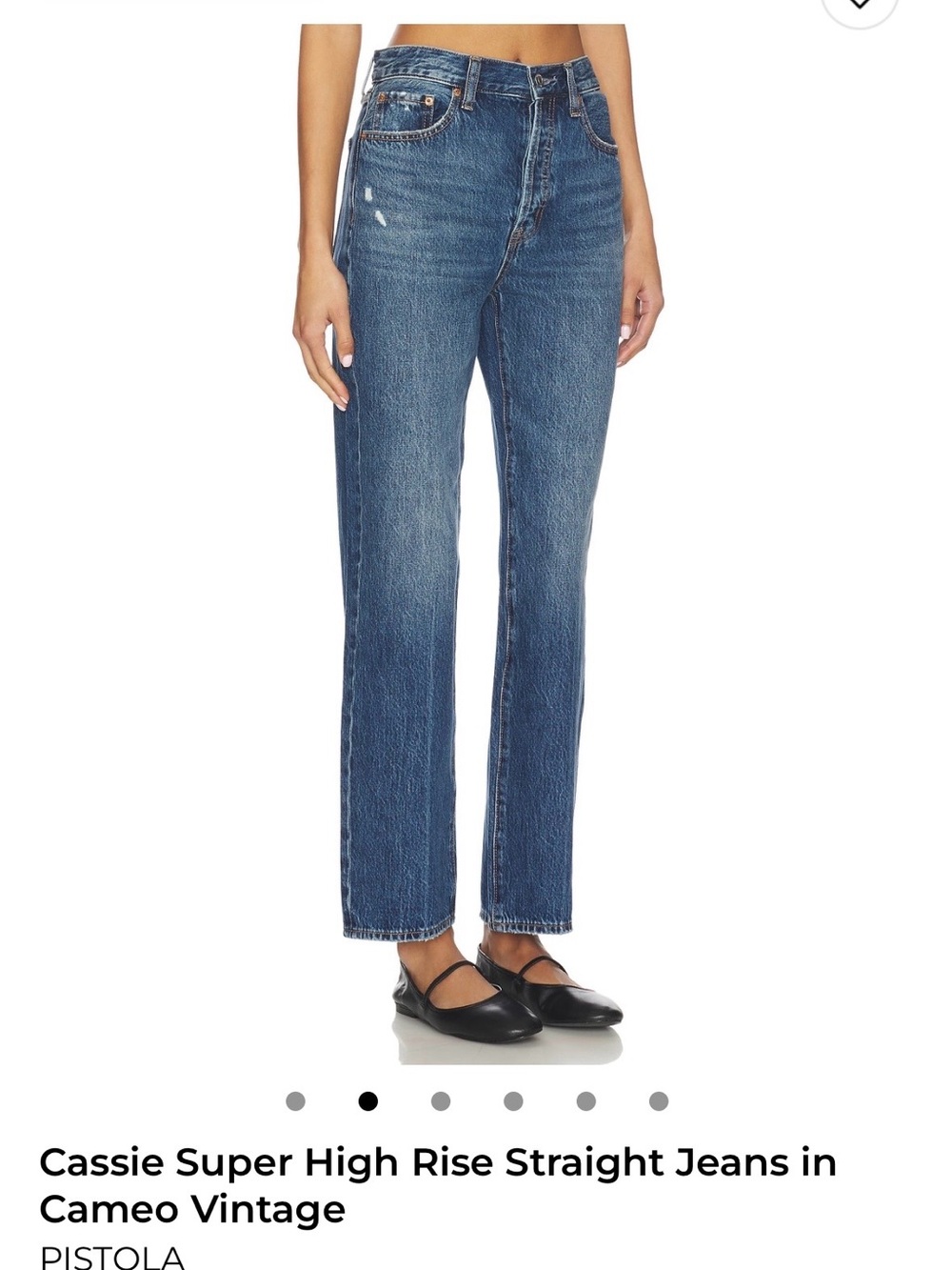 pistola Vintage Blue Super High Rise Straight Jeans